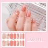 Bronzing Nail Polish Stickers Decals Full Wrap Gels Nail Strips Nail Sticker