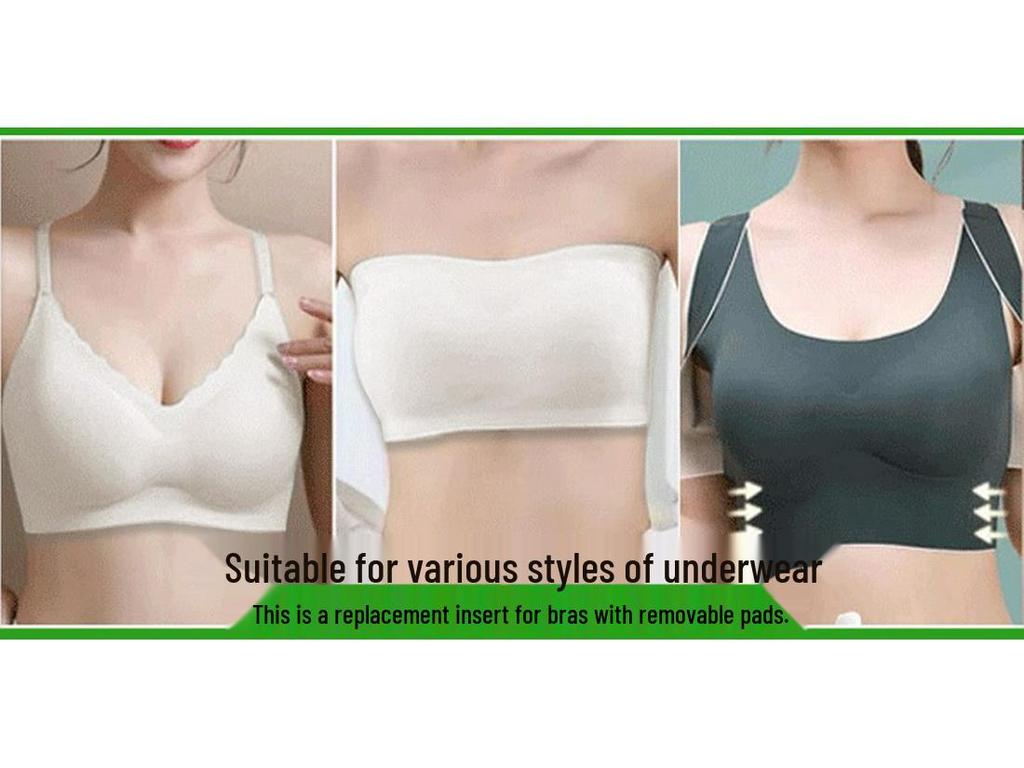 8cm Korean Style Push-Up Wireless Bra with Thickened Inserts for Enhanced Bust Appearance