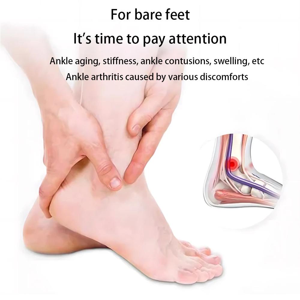 Electric Heat And Vibration Ankle Wrist Massager Hot Compress Therapy Ankle Massage Heated Wrap Support Brace Foot Protector