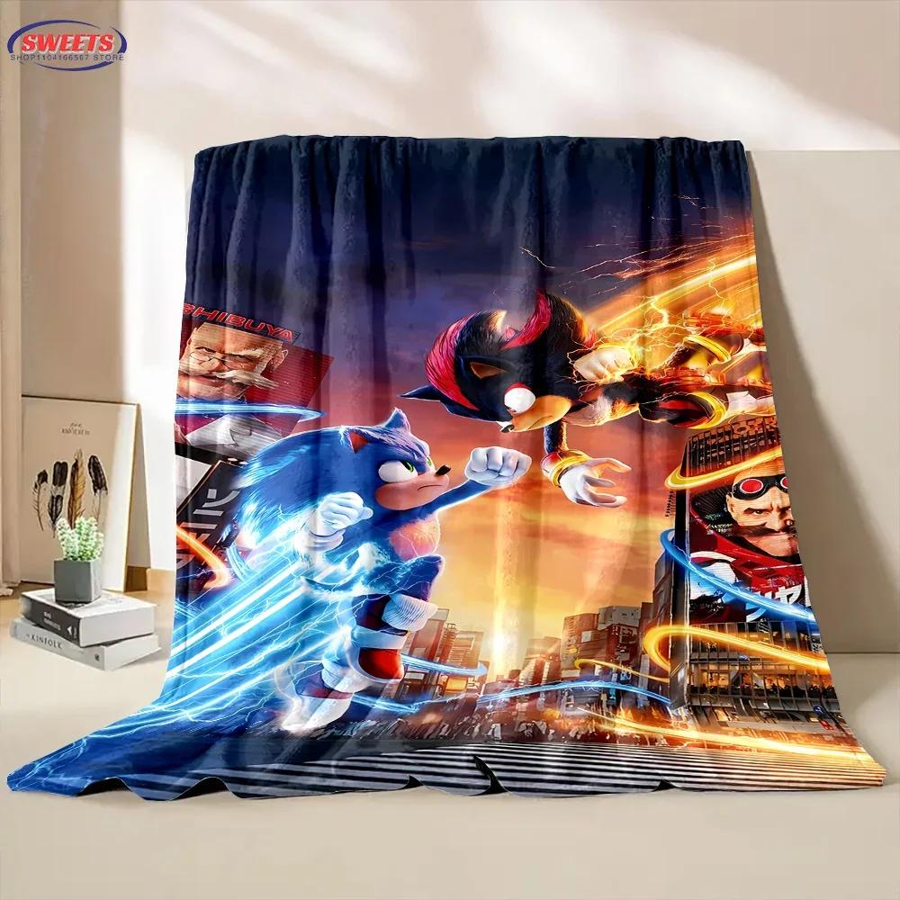 HD Hedgehog Cartoon Soft Flannel Blanket for Bed Bedroom Sofa Picnic, Warm Throw Blanket for Cover Outdoor Leisure Nap Trip Gift