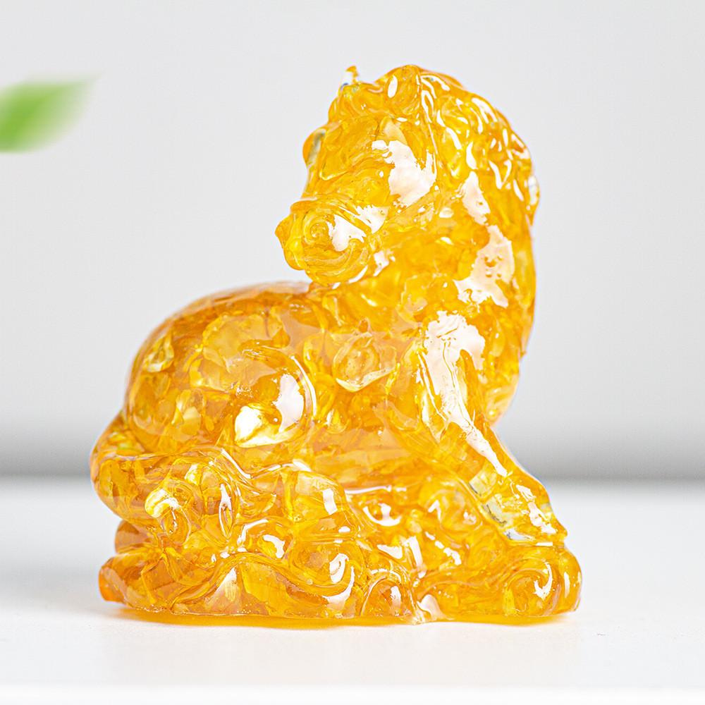 Natural Crystal Resin Figurine With Success Symbol For Home Decoration Gift