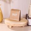 1Pcs 2027 Mini Simple Calendar Small Desk Calendar Creative Coil Calendar Planner Desktop Decoration Office Stationery