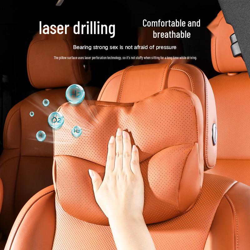 Neck Support Pillow for Ideal Headrest L6L7/L8/L9: MEGA Car Lumbar and Neck Protector