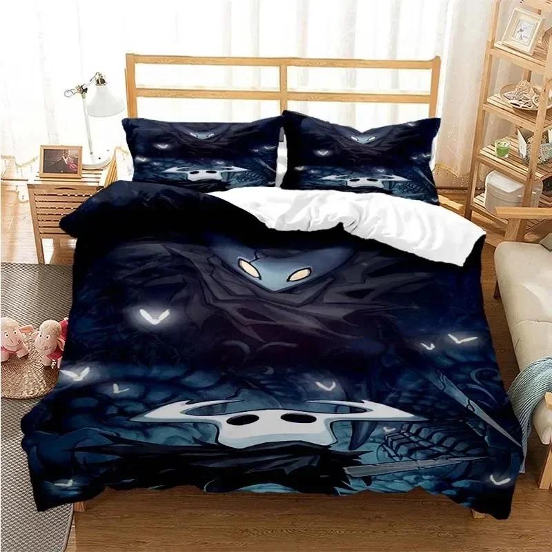 Best New Hollow Knight Fashion Digital Bedding Set Printed With Pillowcase Bed Duvet Cover Single Double Queen Super King Size