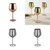 Elegant 304 Stainless Steel Wine Glasses Set Featuring Luxurious High Foot Design For Champagne And Sparkling Wine Ideal For Entertaining Guests