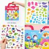 Made in Korea, KC-Certified – pinkfong Baby Shark Bag Stickers (2 Designs: Birthday Party / Under the Sea) (3 Options)