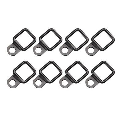 8Pcs Heavy Load D Ring Tie Down Trailer Anchors Lashing Ring Square Shape Metal Pull Hook Cargo Tie Down Ring for Car Truck RV
