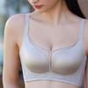 French Bra Women's Satin Underwear Medium Mold Cup Gathering Bra Comfortable Mesh Adjustable Bra Push Up Bra