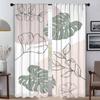 Curtains Child Room Concise Style Plants Halloween Decoration Tulle for Bedroom Blackout Curtain Shades Home Interior Curtains