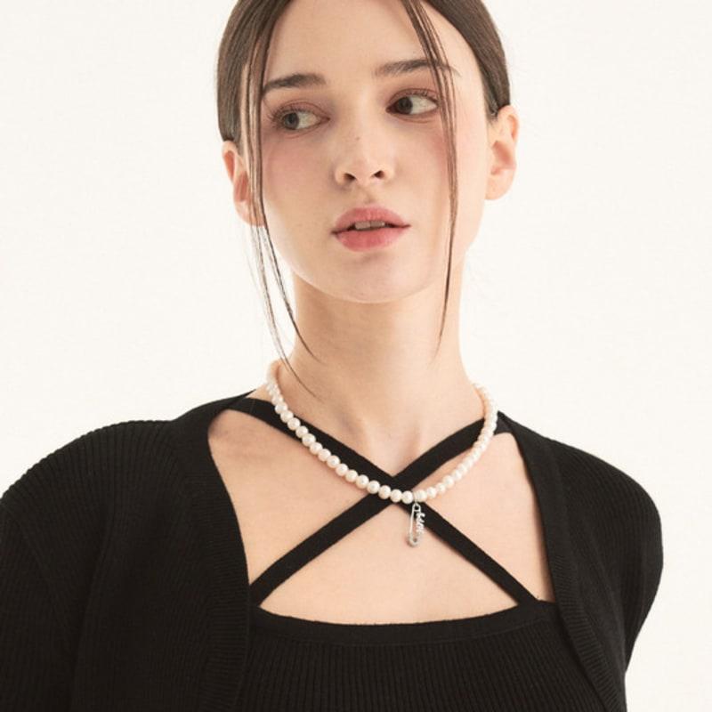 

HHIPS PEARL LOGO NECKLACE pearl