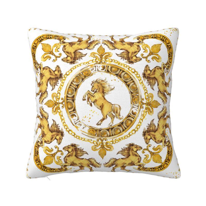 Barockes Blumenmuster Kissenbezüge Europäischer Rokoko Stil Weiche Niedliche Kissen für Sofa Heimdekoration