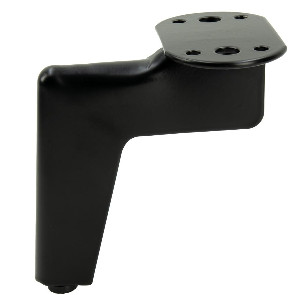 Loft furniture leg, black matte, height 12 cm