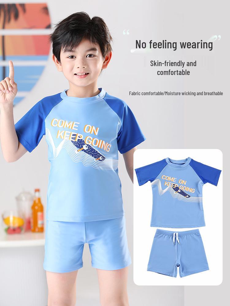 Boys' High-Elastic Comfortable Swimwear - Teens & Kids