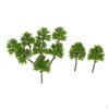 10 Pieces Model Trees Mini Scenery Landscape Architecture Train Railroad