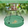 2Pcs Bird Seed Catcher for Hanging Bird Feeder Platform, Seed Shell Catcher Bird Seed Catcher Tray, Green Birdseed Hoop for Outdoor Garden Hanging