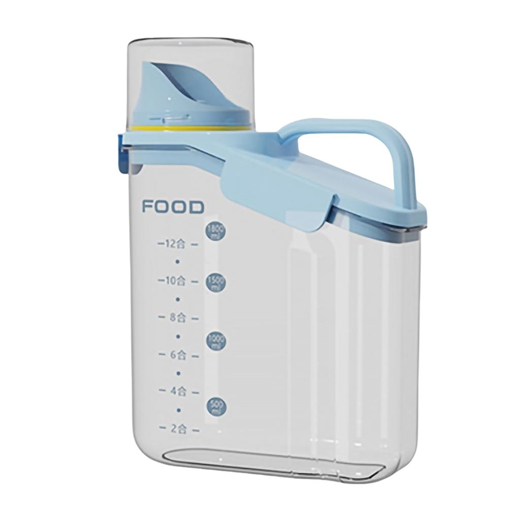 Getreide Aufbewahrungsbox Getreidebehälter Skala Griff Lebensmittel Bohnen Verschlussglas Küche Großes Fassungsvermögen Getreidespender Haferflocken Flasche