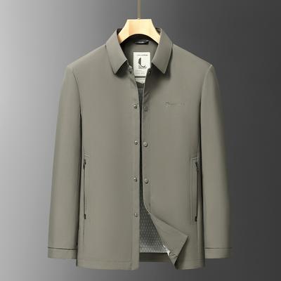 Neue Herrenjacke Frühlings- und Herbstjacke Mittelalterliche High-End Business Casual Jacke Papa Revers Oberteil