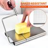 Cheese Tool Stainless Steel with Graduated Multifunctional Cheese Slicer Sausage Ham Slicing Butter Knife Cheese Cutter