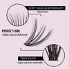 30D-100D Dense Mixed Pack Eyelash Book: D-Curl Segmented Lashes, 8-16mm, Large Capacity