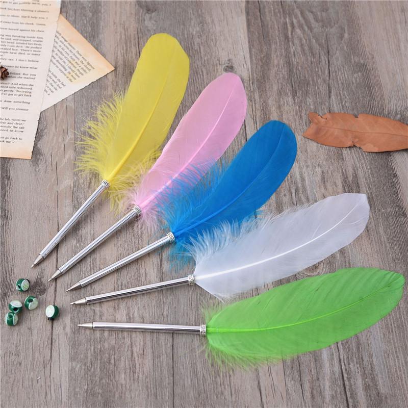 W stylu retro pióro pióro długopis prezent ślubny biuro szkolne Kawaii prezent dla ucznia prezent