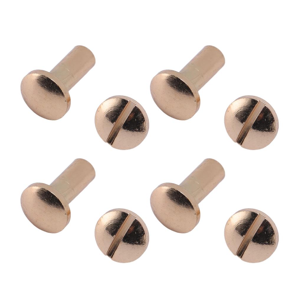 20 Zestaw 8 X 10mm Nity Introligatorskie Zestaw Mieszany Stop Cynku Rowkowane Wysokiej Wytrzymałości Śruby 8 X 5mm dla