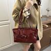 Retro Large Capacity Underarm Shoulder Tote Bag For Women Daily Commute