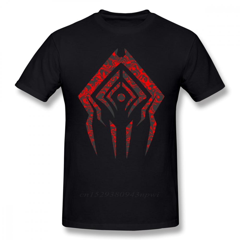 Warframe T-Shirt Stalker Sigil T-Shirt Kurzarm Oversize T-Shirt Lässig 100% Baumwolle Lustig Mann Gedrucktes T-Shirt