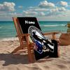 Custom Name Ultra-Soft Beach Towel with AFL Theme,Ideal for Pool - Camping, Diving - Perfect Travel Essential, Vibrant Beach Towel.