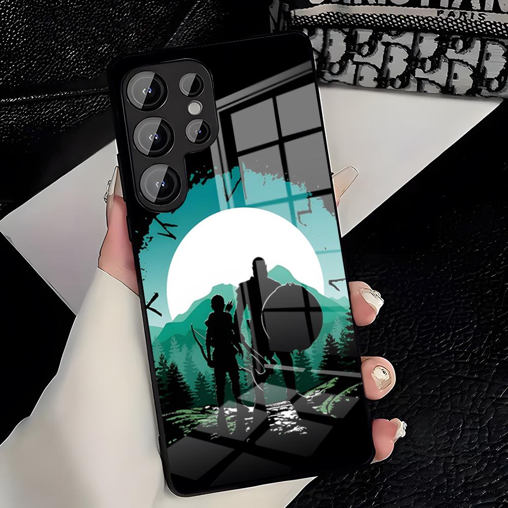 G-God Of Wars Game Phone Case For Samsung S26 S25 Plus S20 S20 Plus S22 Ultra S23 FE S21 Plus S21 Ultra Glass Cover