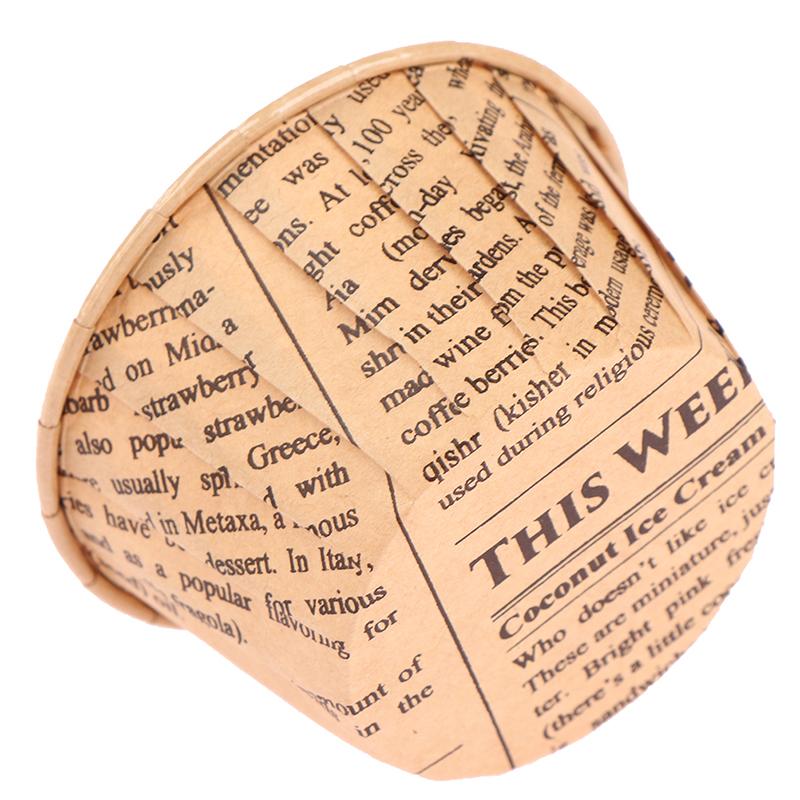 50 stuks Krullend Papieren Bekertje Flens Cake Papieren Bekertje Oliebestendig Cupcake Bakje Bakvorm Bakplaat Doos Bruiloft Feest Muffin Bekers