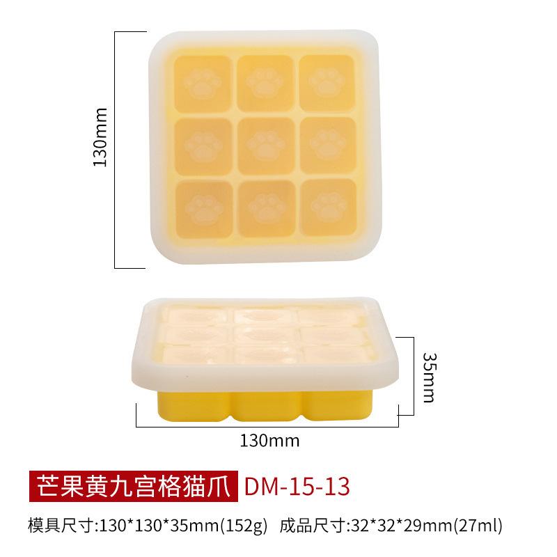[Multifunctional Silicone Ice Tray Mold For Paw Shaped Ice Cubes Jelly Baby Food Steamed Cakes]