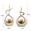 Ceramic Vase Statue Home Decor Modern Art White Pottery Crafts Ornaments Living Room Furniture Home Accessories Decoration Gifts