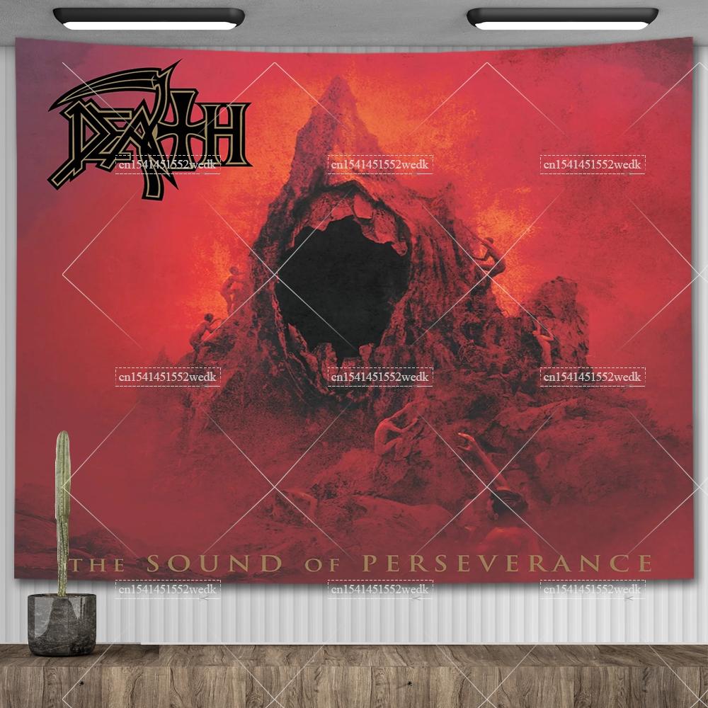 Angles Old Deaths Mental Rock Band Polyester  Tapestry Printed Home And Garden Flags Hippie Tapestries For Bedroom Decoration