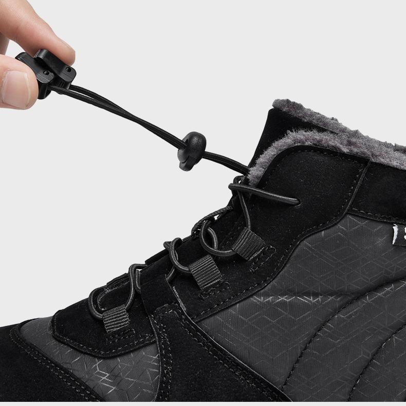 Cotton Shoes, Outdoor Sports Shoes, Men's Velvet Warm Cotton Shoes, Wear-resistant and Anti Slip Snow Boots, Hiking Shoes