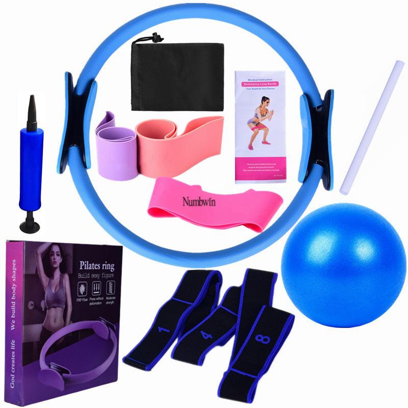 Numbwin 12-Piece Yoga & Pilates Elastic Band Set