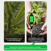 4-in-1 Soil Tester Digital Display Soil Moisture Sunlight PH Temperature Tester Long Probe Soil Tester for Garden Lawn Farm Greenhouse Plant Care