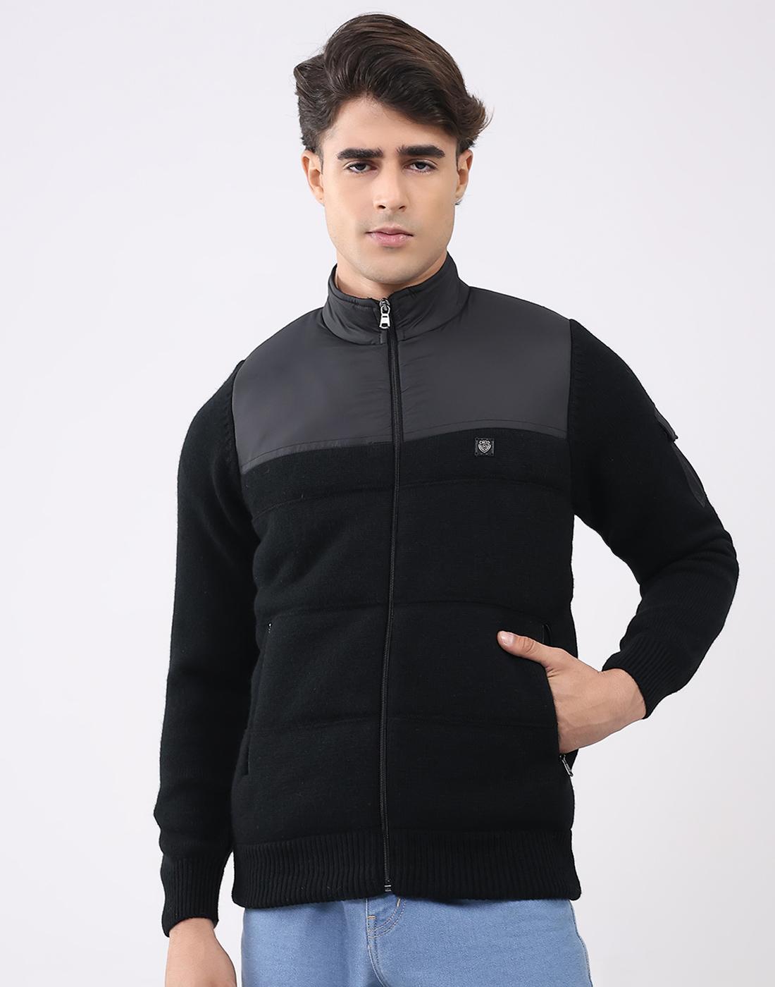 Monte Carlo Men s T Neck Full Sleeve Jacket M чёрный