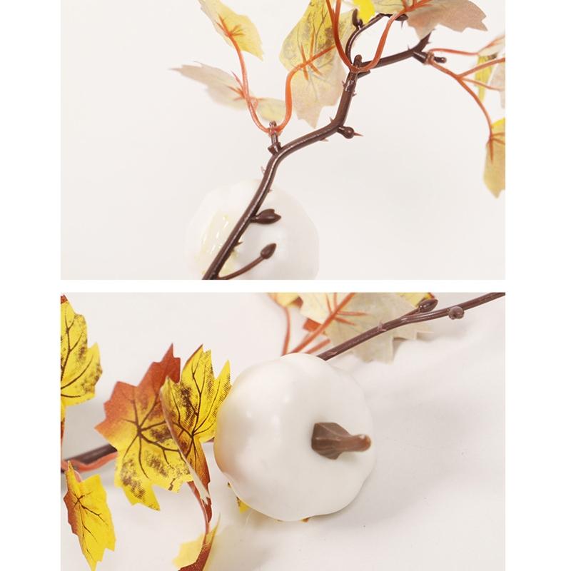 Thanksgiving Autumn Maple Leaf Decoration Accessories Halloween Pumpkin Pine Cone Decor Props Simulation Leaf Cuttings