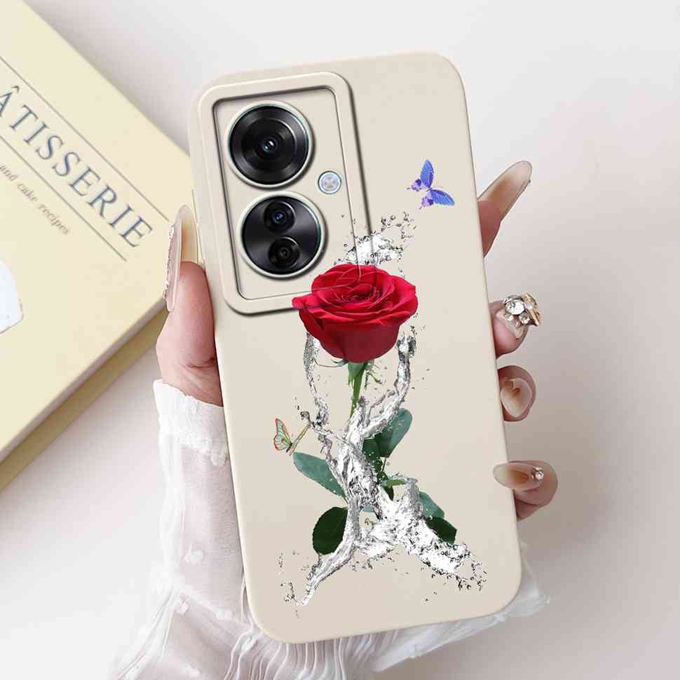 For Oppo Reno11 F 5G CPH2603 Case Cute Cartoon Printed Cherries Soft Silicone Cover For Oppo F25 Pro 5G 6.7" Phone Cases Coque