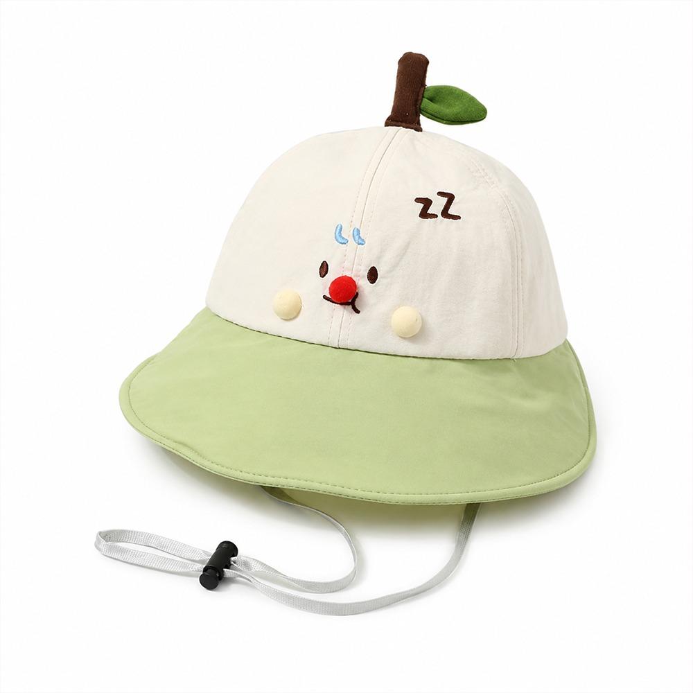 Sun Protection Kids Baseball Cap Wide Brim Duck Tongue Cap New Sun Hat Outdoor зелёный