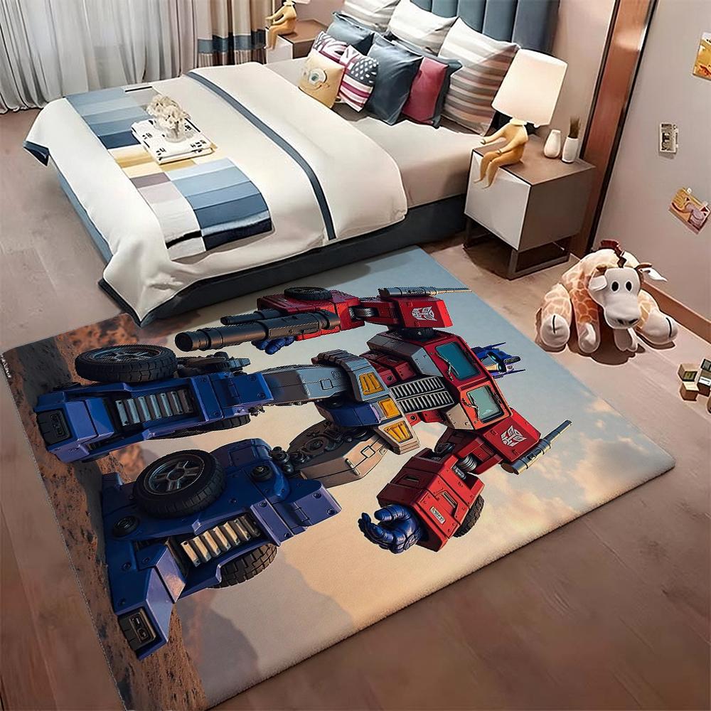Bumblebee Battle Armor Rectangular Rug Durable Easyclean Carpet For Hallway Balcony Study Home Party Decor Halloween Gift