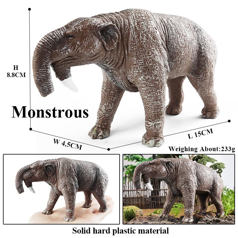 Oenux African Wild Animals Elephant Model Simulation Big Mammoth Action Figures Figurine PVC Educational Toy For Kids Gift