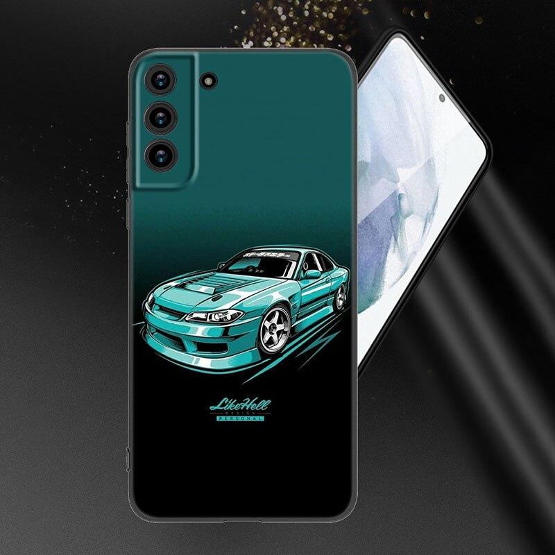 

Чехол для телефона Спортивный автомобиль JDM Дрифт для Samsung Galaxy S20 S21 FE S22 Ultra S10 Lite S10E S9 S8 Plus S7 Edge Мягкий ТПУ Черная крышка Samsung S10