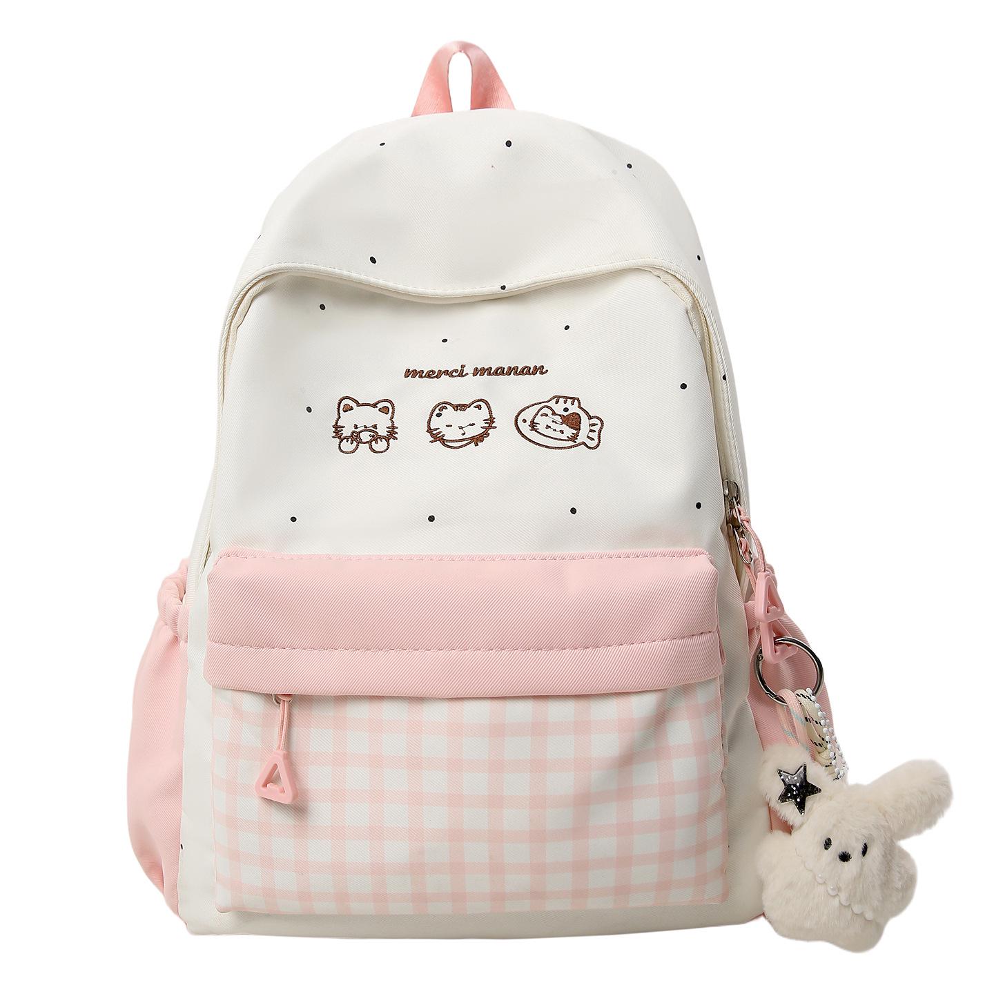 Легкий клетчатый рюкзак для старшеклассников - Стильный и вместительный