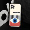Geometric Bauhaus Art Silicone Anime Black Case For Iphone 17 Air 16 15 14 13 12 11 Pro Max Plus Basic