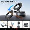 Vacuum/Drip Gel Magnet Phone Bracket Multi-angles Adjustment Strong Magnetic Suck Design Foldable Car Holder For Navigation
