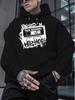 Raised ON OLD SCHOOL HIPHOP New Fashionable Men's Printed Autumn and Winter Velvet Sweatshirts, Ve