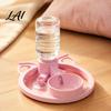 Indoor Cat Water Station Automatic Dispenser Bottle Adapter Pet Dispenser with Suction Cups Hydration System Non-Slip Portable Drinking for