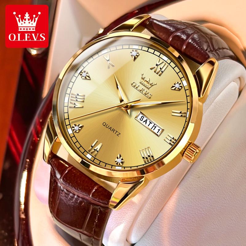Celebrity Endorsed Women's Dual Calendar Waterproof Quartz Watch