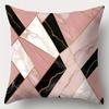 4Pcs Modern Marble Theme Digital Printing Pillow Cover Short Plush Suitable Living Rooms Bedrooms Sofas Throw Cushion Cover